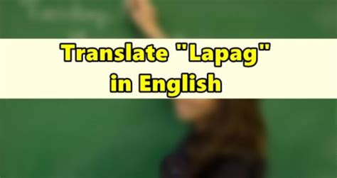lapag.net|LAPAG: Definition of the Tagalog word lapag in English..